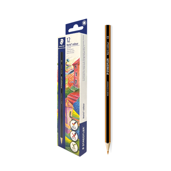 Caixa 12 llapis de colors Staedtler Noris Colour 185 Taronja