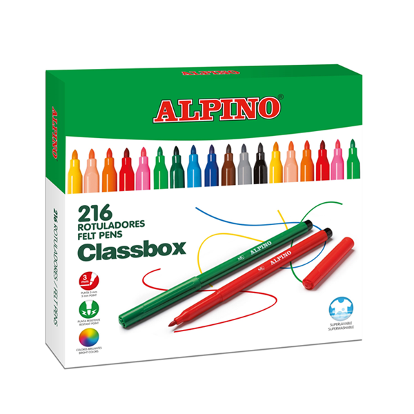 Kit escolar rotuladores Alpino standard