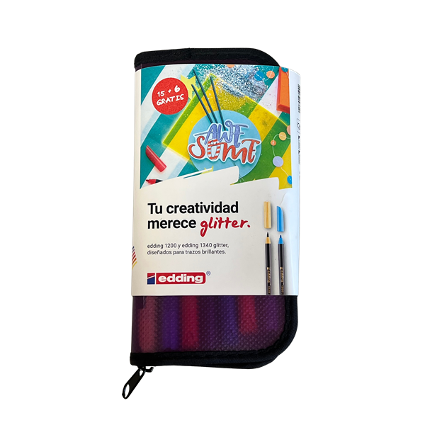 Estoig 15 + 6 de regal edding 1200 i 1340 glitter