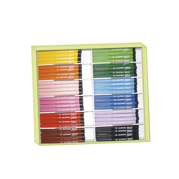 Lot escolar retoladors Alpino Maxi economy pack