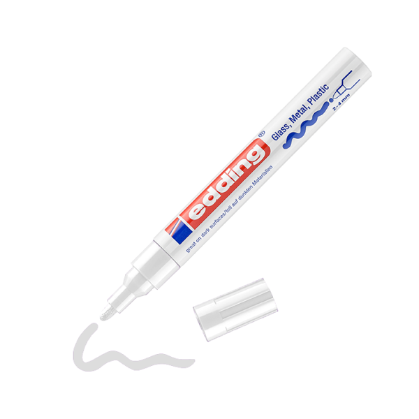 Retolador Edding 750 efecte lacat Blanc