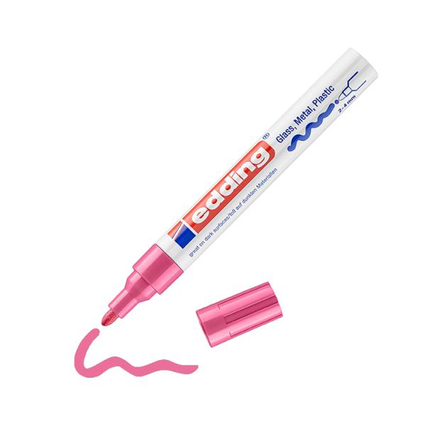 Retolador Edding 750 efecte lacat Rosa