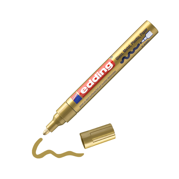 Retolador Edding 750 efecte lacat Or