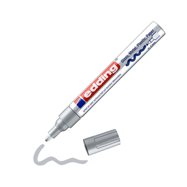 Retolador Edding 750 efecte lacat Plata