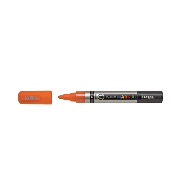 Marcador permanent Lyra Mark All 2 mm Taronja