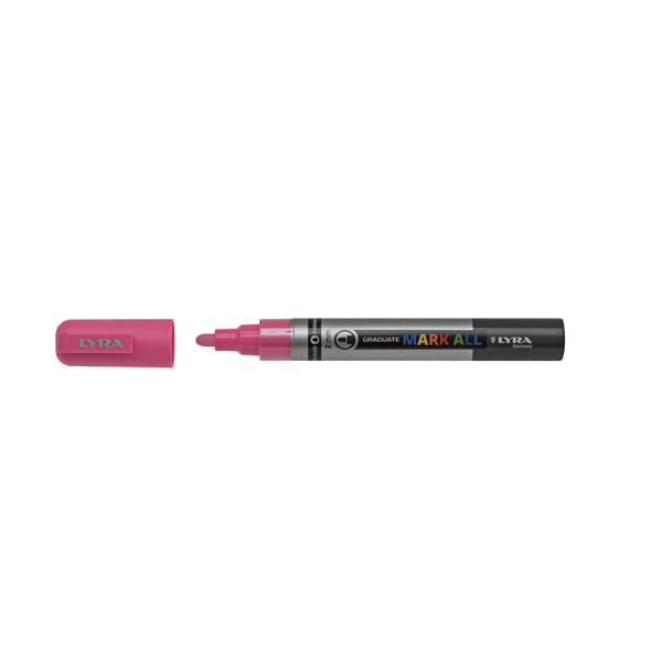 Marcador permanent Lyra Mark All 2 mm Rosa
