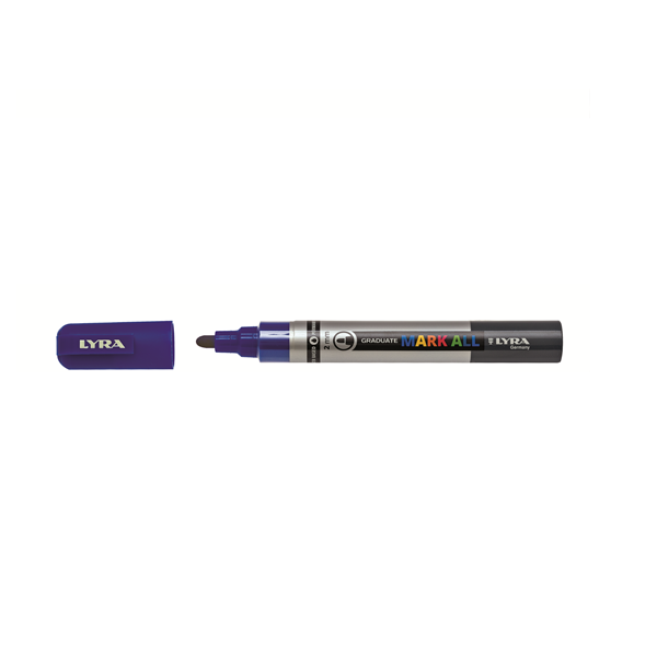Marcador permanent Lyra Mark All 2 mm Blau fosc