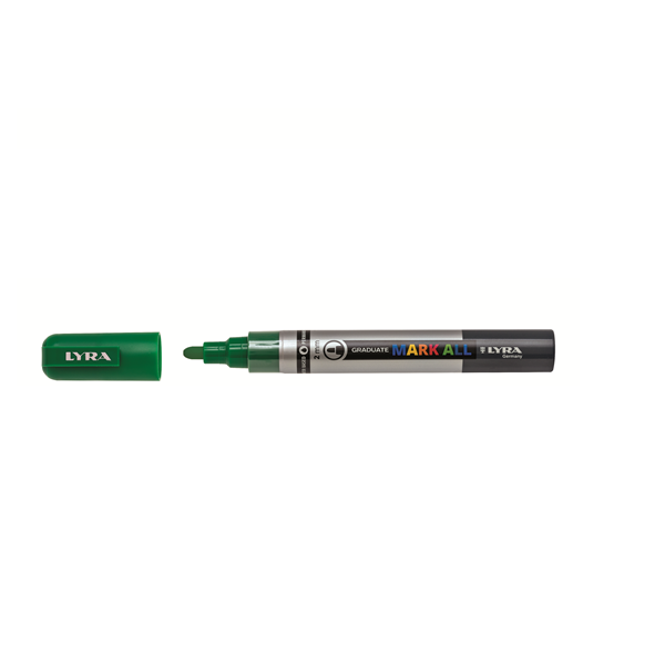 Marcador permanent Lyra Mark All 2 mm Verd saba