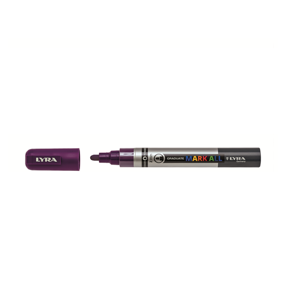Marcador permanent Lyra Mark All 2 mm Violeta