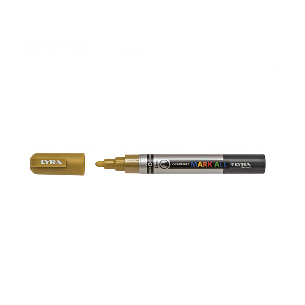 Marcador permanent Lyra Mark All 2 mm Or
