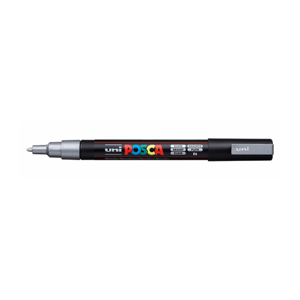 Retolador Uni Posca PC-3M Plata