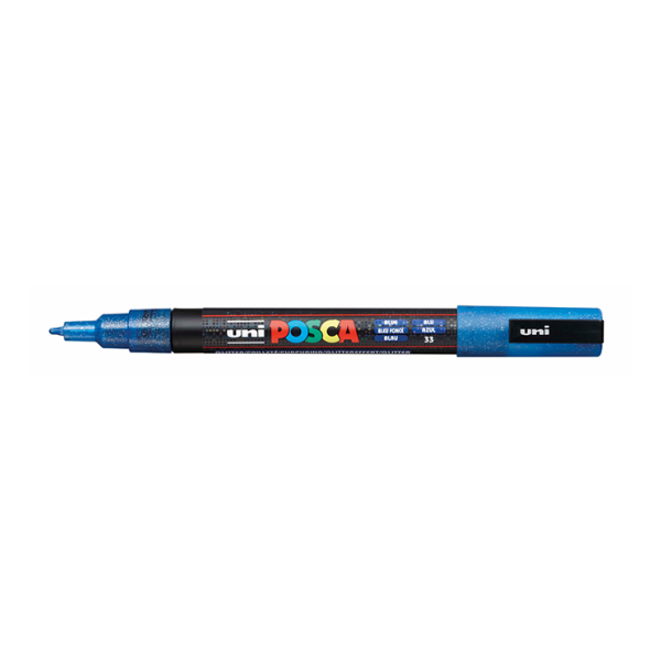 Rotulador Uni Posca PC-3M purpurina Azul oscuro