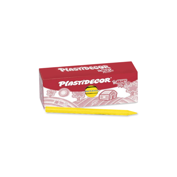Caixa 25 ceres Plastidecor Bic Groc