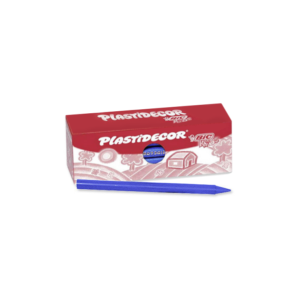 Caixa 25 ceres Plastidecor Bic Blau fosc