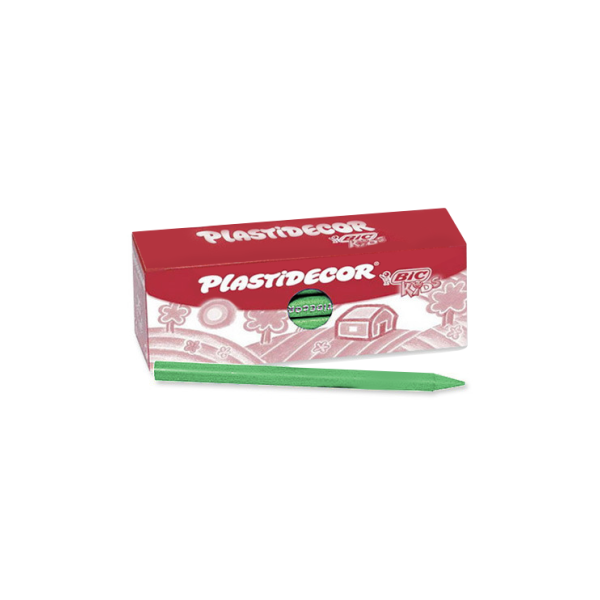Caixa 25 ceres Plastidecor Bic Verd clar