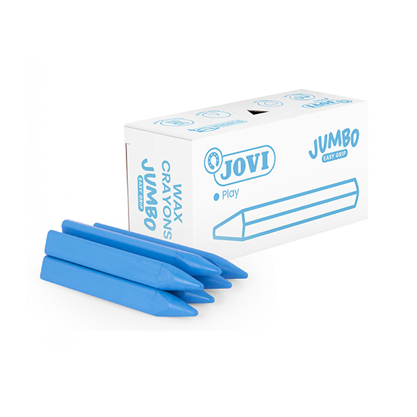 Caixa 12 ceres Jumbo Easy Grip Jovi Blau clar