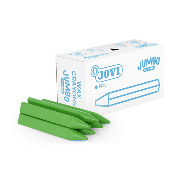 Caixa 12 ceres Jumbo Easy Grip Jovi Verd clar