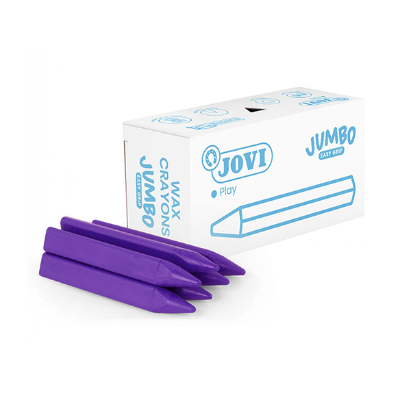 Caixa 12 ceres Jumbo Easy Grip Jovi Lila