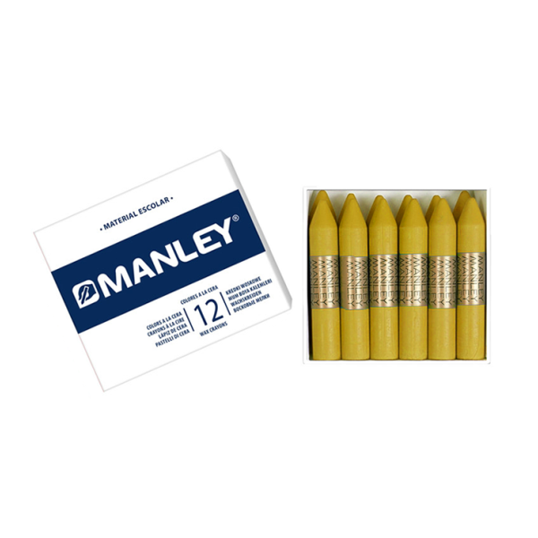 Caja 12 ceras Manley Ocre