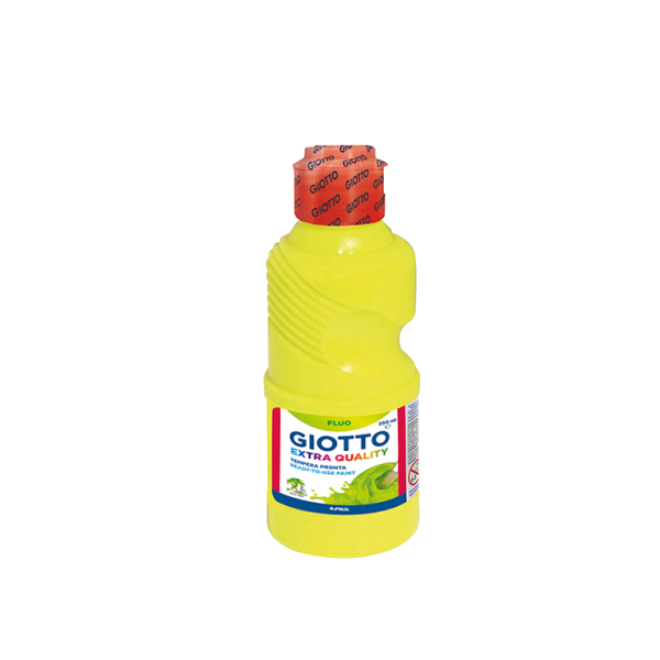 Témpera líquida fluorescent Giotto 250 ml Groc
