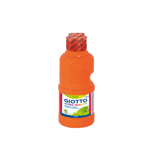 Témpera líquida fluorescent Giotto 250 ml Taronja