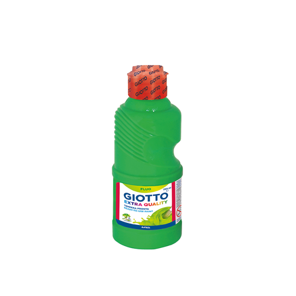Témpera líquida fluorescent Giotto 250 ml Verd
