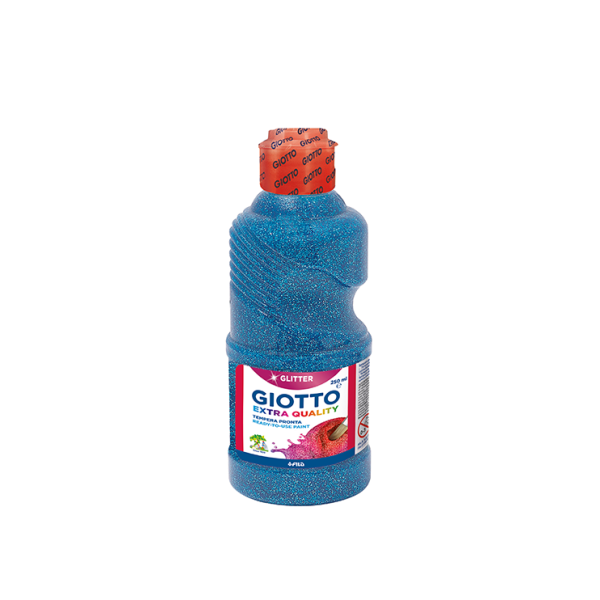 Témpera líquida purpurina Giotto 250 ml Blau
