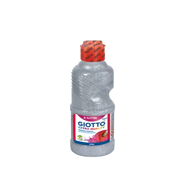 Témpera líquida purpurina Giotto 250 ml Plata