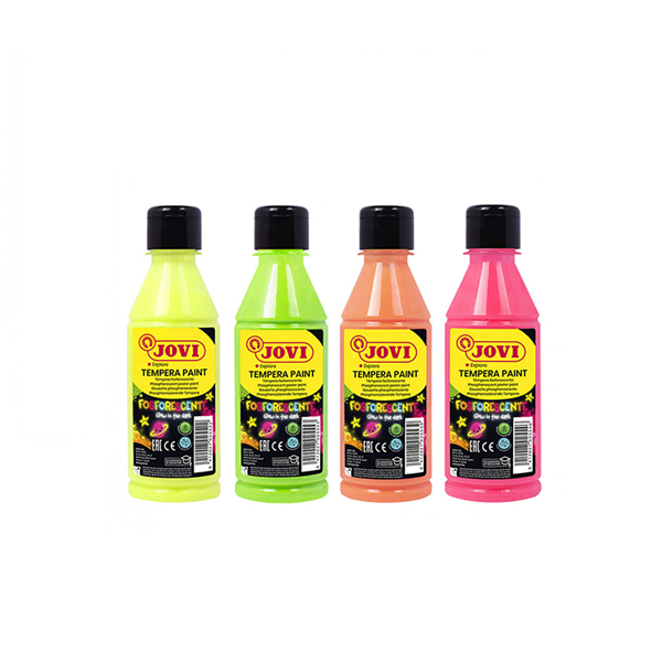 Pintura témpera líquida fosforescent Jovi 250 ml