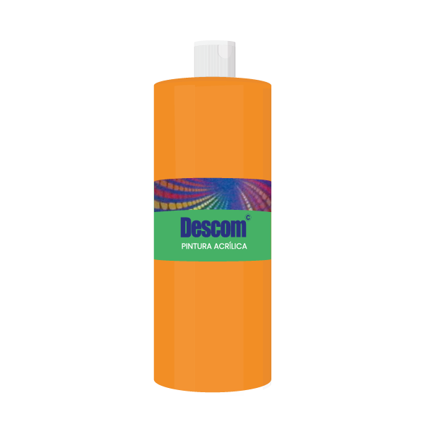 Pintura acrílica Descom 500 ml Taronja
