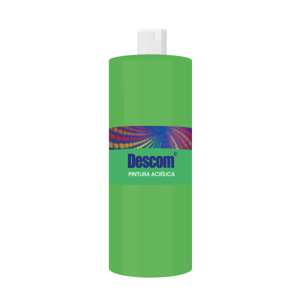 Pintura acrílica Descom 500 ml Verd clar