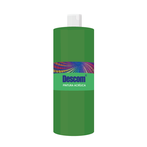 Pintura acrílica Descom 500 ml Verd fosc