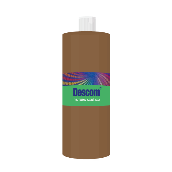 Pintura acrílica Descom 500 ml Marró