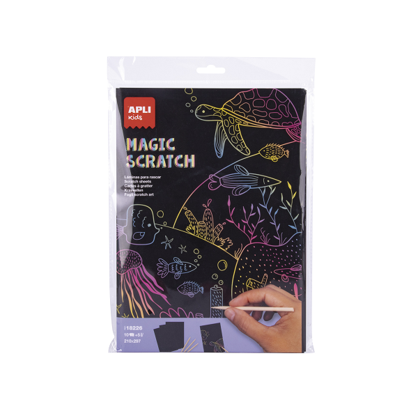 Láminas para rascar Magic Scratch A4
