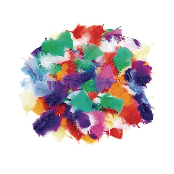 Plumas decorativas Arcoíris