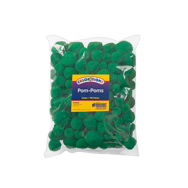 Bossa de 100 pompons Verd