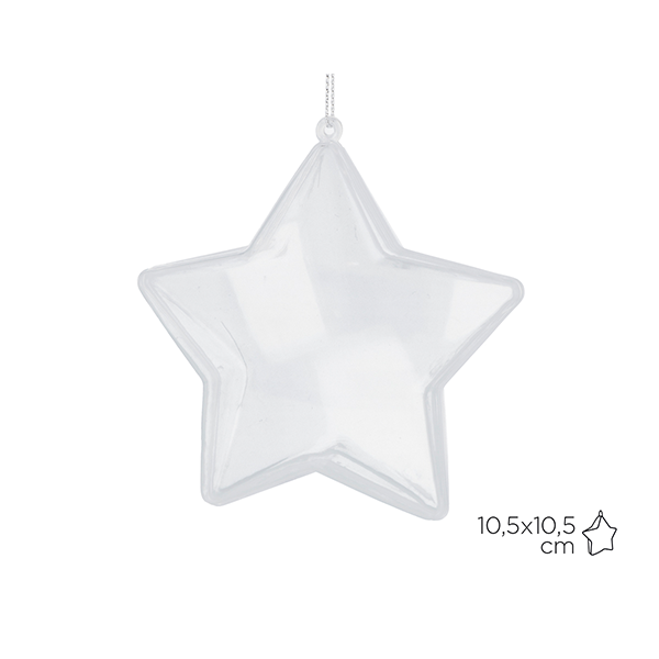 Figuras navidad plástico transparentes para colgar Innspiro