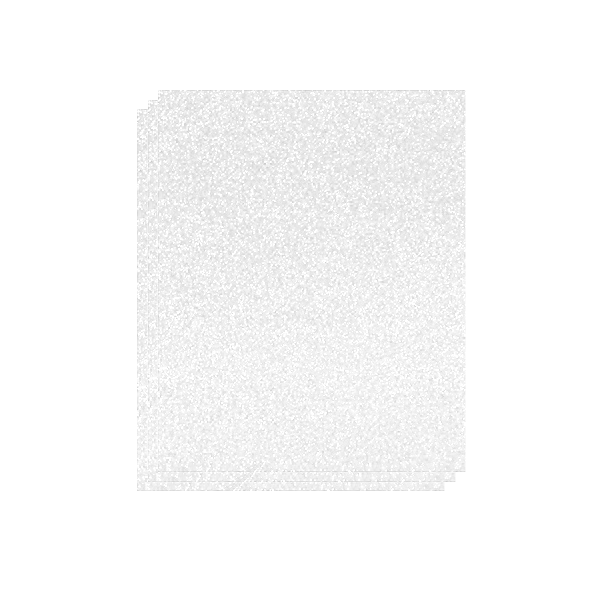 Bolsa 3 planchas eva purpurina 40x60 cm Blanca
