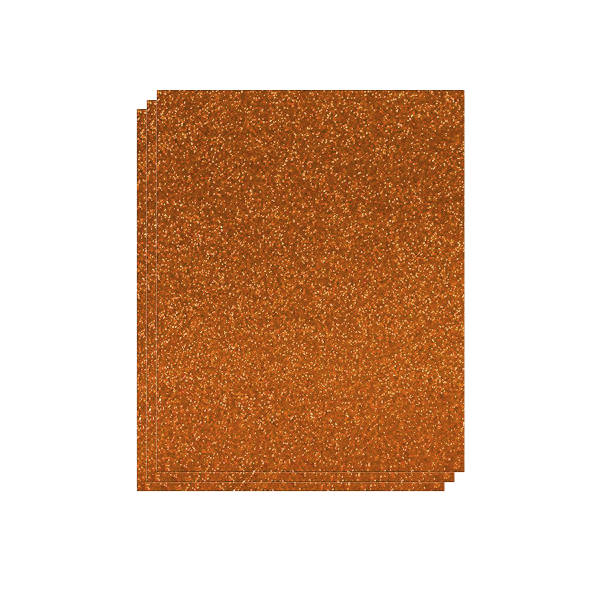 Bolsa 3 planchas eva purpurina 40x60 cm Naranja