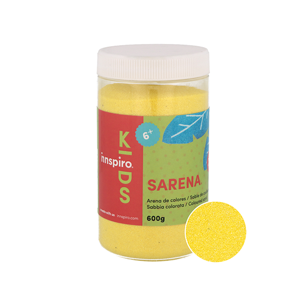 Pot 600 gr sorra de colors Groc
