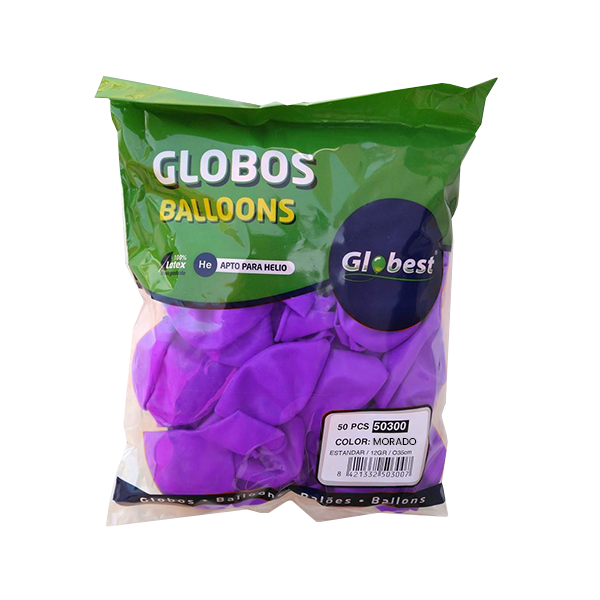 Bossa de 100 globus clàssics Violeta
