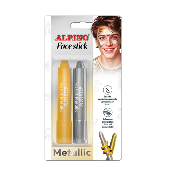 Maquillatge Alpino face stick metal·litzat
