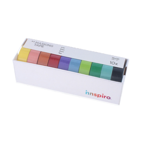 Set cintes assortides masking tape llisas Innspiro