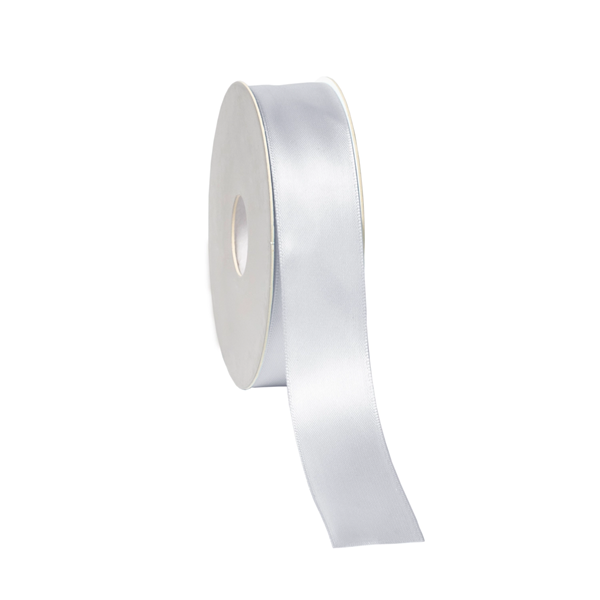 Cinta de setí 2,5 cm x 25 m Blanc