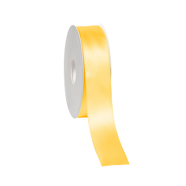 Cinta de setí 2,5 cm x 25 m Groc