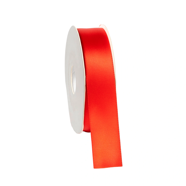 Cinta de setí 2,5 cm x 25 m Vermell