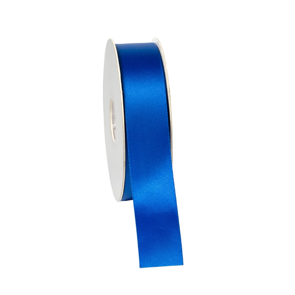 Cinta de setí 2,5 cm x 25 m Blau fosc