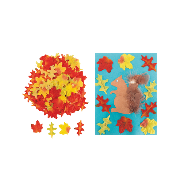 Hojas de tela otoño