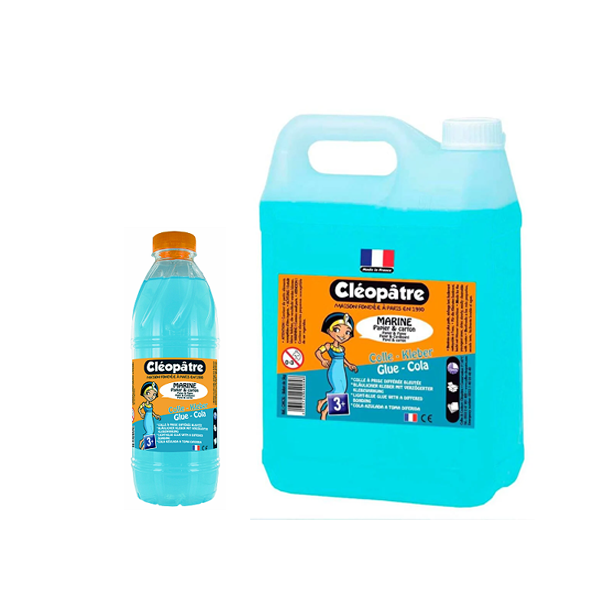 Cola blava reposicionable Cleopatre Marine