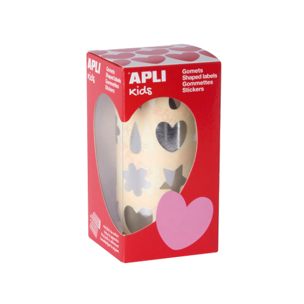 Rotlle gomets Apli formes assortides or/plata